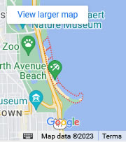 Chicago Air and Water Show Google Map